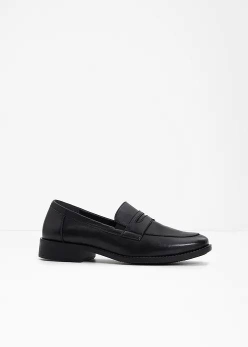 Loafer aus Leder in schwarz - bonprix Loafer aus Leder in schwarz - bonprix