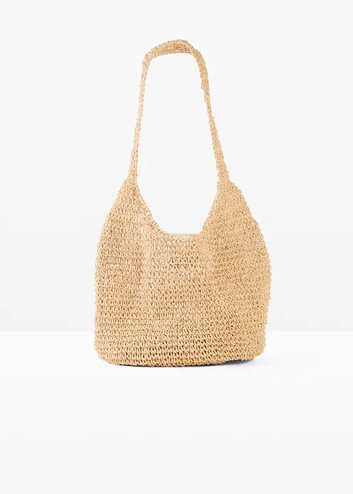 Strohshopper in beige von vorne - bonprix Strohshopper in beige von vorne - bonprix