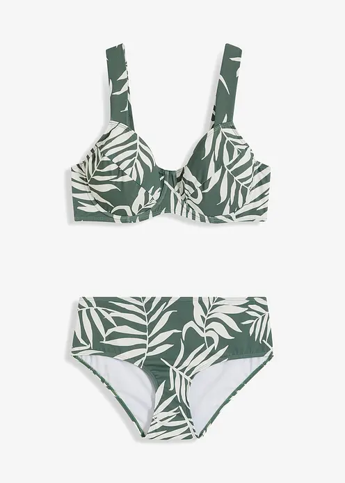 Minimizer Bikini (2-tlg.Set) in grün von vorne - bonprix Minimizer Bikini (2-tlg.Set) in grün von vorne - bonprix