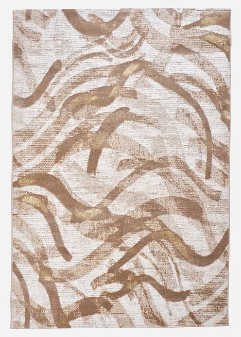 Teppich in moderner Musterung in beige von vorne - bonprix Teppich in moderner Musterung in beige von vorne - bonprix