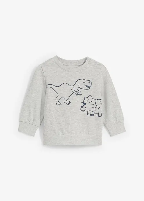 Weiches Sweatshirt aus Bio-Baumwolle in grau von vorne - bonprix Weiches Sweatshirt aus Bio-Baumwolle in grau von vorne - bonprix