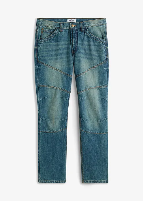 Regular Fit Jeans aus stabilem Denim, Straight in blau von vorne - bonprix Regular Fit Jeans aus stabilem Denim, Straight in blau von vorne - bonprix