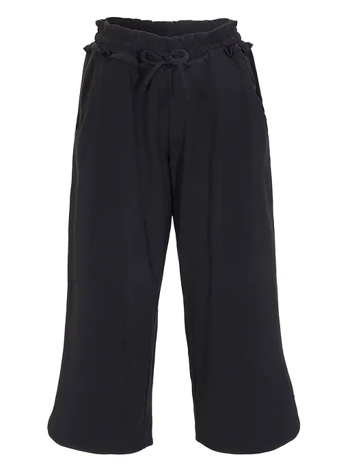 Jersey-Hose aus Baumwoll-Mix in schwarz von vorne - bonprix Jersey-Hose aus Baumwoll-Mix in schwarz von vorne - bonprix