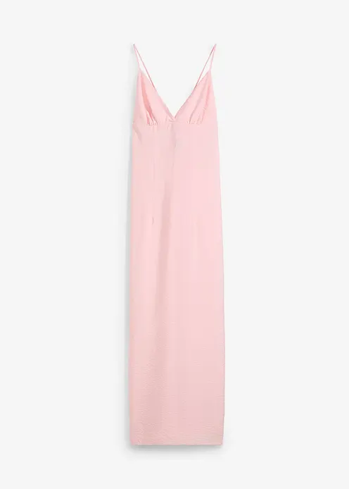 Slip Maxikleid in rosa von vorne - bonprix Slip Maxikleid in rosa von vorne - bonprix
