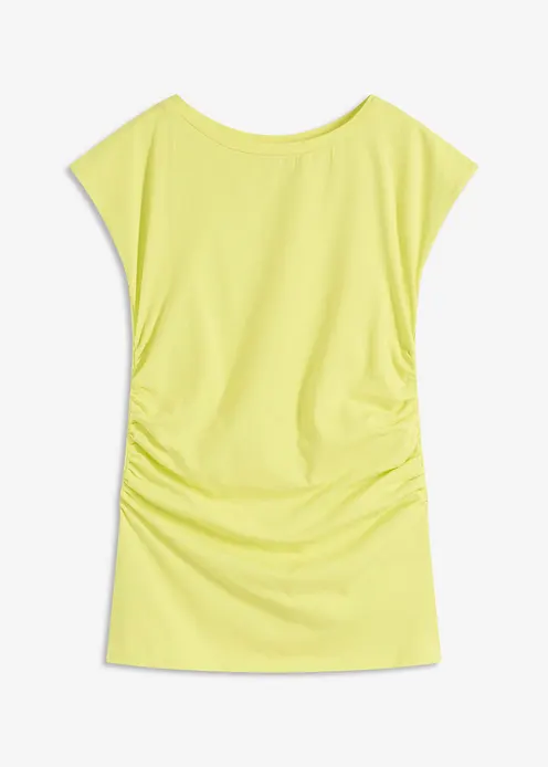 Shirt aus Baumwolle  mit Stretch in gelb von vorne - bonprix Shirt aus Baumwolle  mit Stretch in gelb von vorne - bonprix