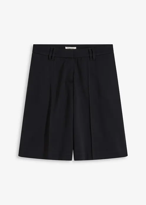 taillierte Shorts in schwarz von vorne - bonprix taillierte Shorts in schwarz von vorne - bonprix