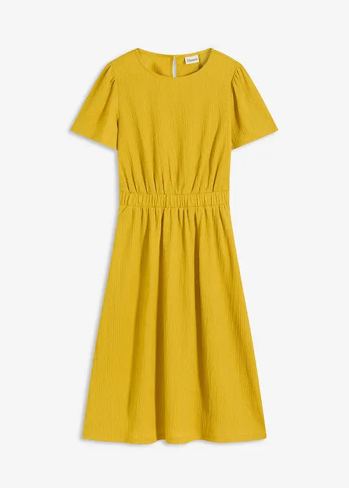 Jerseykleid in gelb von vorne - bonprix Jerseykleid in gelb von vorne - bonprix