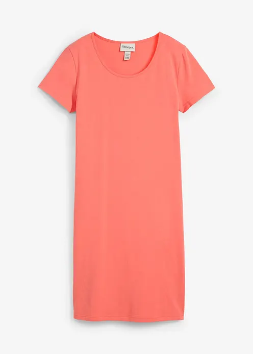 Jerseykleid aus Bio-Baumwolle mit Stretch in pink von vorne - bonprix Jerseykleid aus Bio-Baumwolle mit Stretch in pink von vorne - bonprix