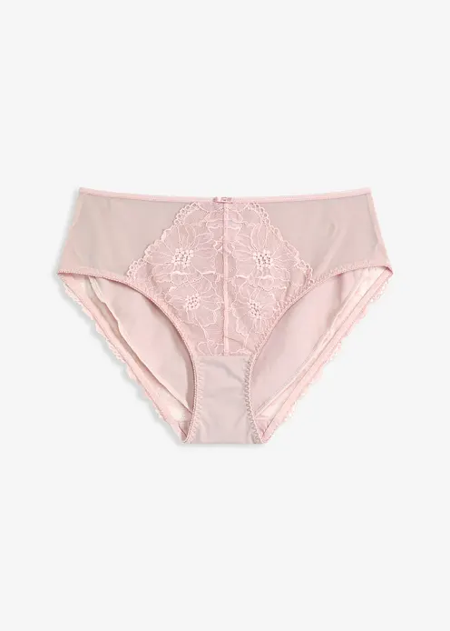 Maxislip mit filigraner Spitze in lila von vorne - bonprix Maxislip mit filigraner Spitze in lila von vorne - bonprix