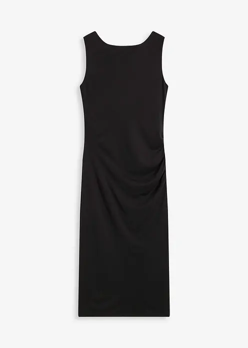 One-Shoulder-Kleid mit figurbetonter Passform in schwarz von vorne - bonprix One-Shoulder-Kleid mit figurbetonter Passform in schwarz von vorne - bonprix