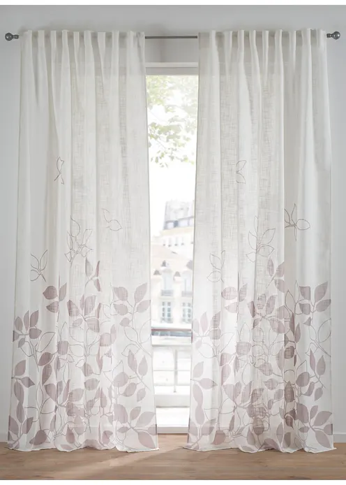 Vorhang mit Struktur (1er Pack) in beige - bonprix Vorhang mit Struktur (1er Pack) in beige - bonprix