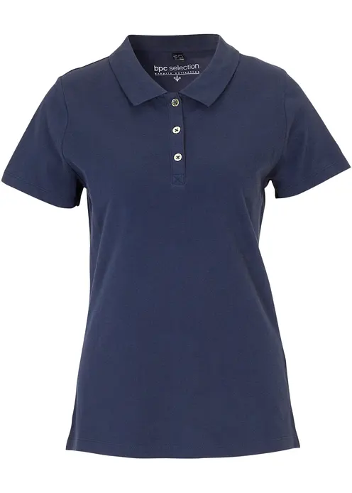 Poloshirt in blau von vorne - bonprix Poloshirt in blau von vorne - bonprix