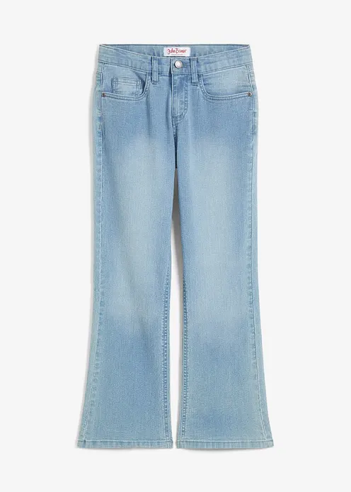 Bootcut-Jeans Mid Waist in blau von vorne - bonprix Bootcut-Jeans Mid Waist in blau von vorne - bonprix
