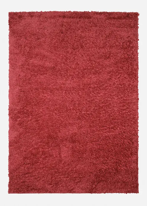 Hochflorteppich mit flauschiger Oberfläche in rot - bonprix Hochflorteppich mit flauschiger Oberfläche in rot - bonprix