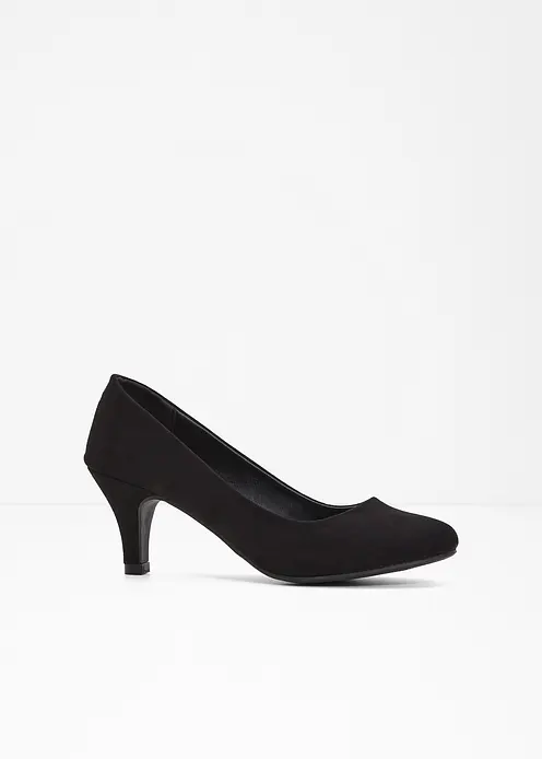 Pumps mit schmalem Absatz in schwarz von vorne - bonprix Pumps mit schmalem Absatz in schwarz von vorne - bonprix