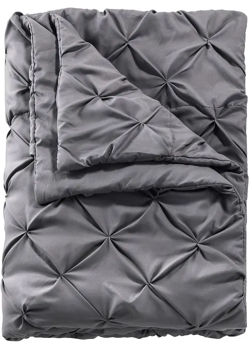 Tagesdecke mit Zwirbel in grau - bonprix Tagesdecke mit Zwirbel in grau - bonprix