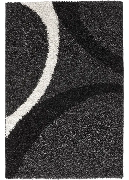 Hochflor Teppich mit modernem Muster in grau - bpc living bonprix collection Hochflor Teppich mit modernem Muster in grau - bpc living bonprix collection