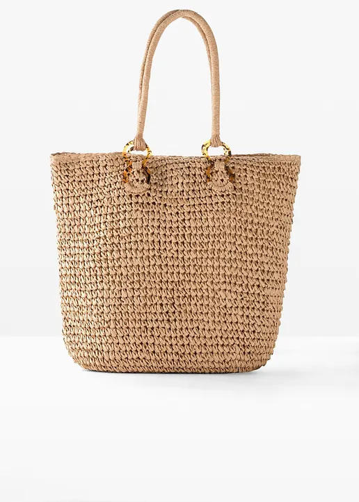 Strohshopper in beige - bonprix Strohshopper in beige - bonprix