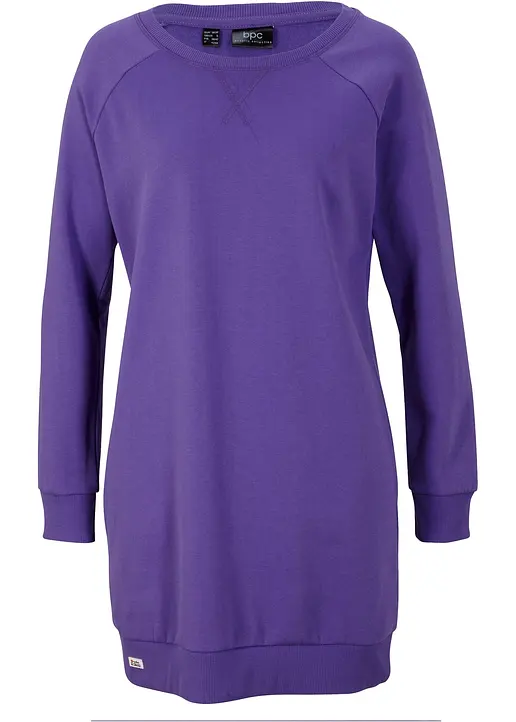 Sweatkleid in lila von vorne - bonprix Sweatkleid in lila von vorne - bonprix