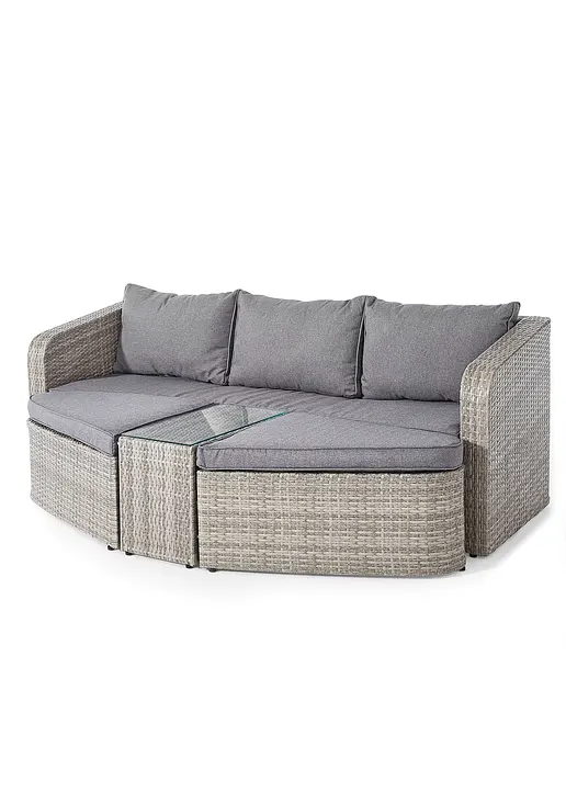 Loungemöbel (4-tlg.Set) in grau von vorne - bpc living bonprix collection Loungemöbel (4-tlg.Set) in grau von vorne - bpc living bonprix collection