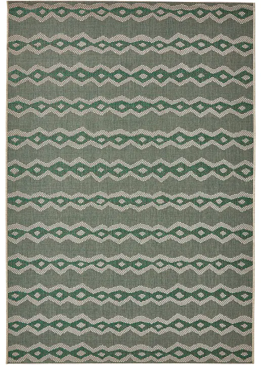 In- und Outdoor Teppich mit Streifen in grün - bpc living bonprix collection In- und Outdoor Teppich mit Streifen in grün - bpc living bonprix collection