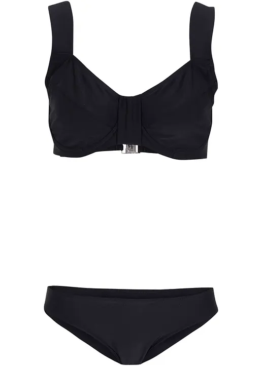 Minimizer Bügel Bikini (2-tlg. Set) in schwarz von vorne - bpc bonprix collection Minimizer Bügel Bikini (2-tlg. Set) in schwarz von vorne - bpc bonprix collection