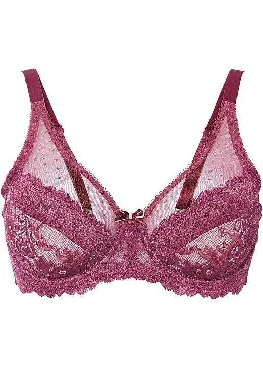 Minimizer BH mit Bügel in lila von vorne - bonprix Minimizer BH mit Bügel in lila von vorne - bonprix