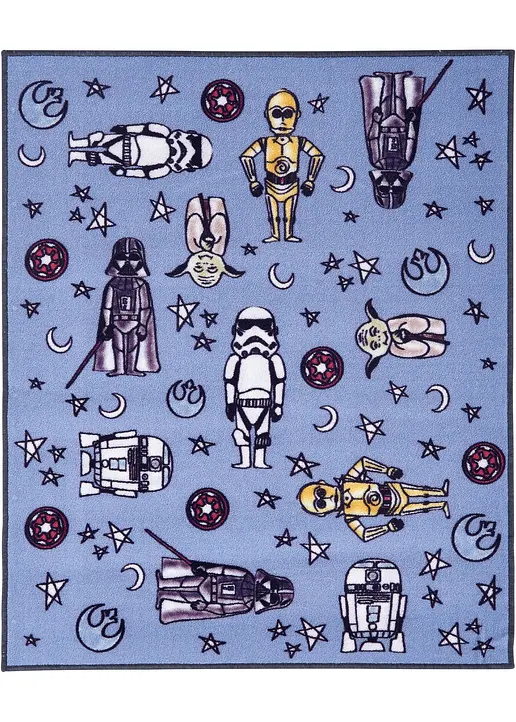 Waschbarer Teppich Disney Star Wars in bunt - Disney Waschbarer Teppich Disney Star Wars in bunt - Disney