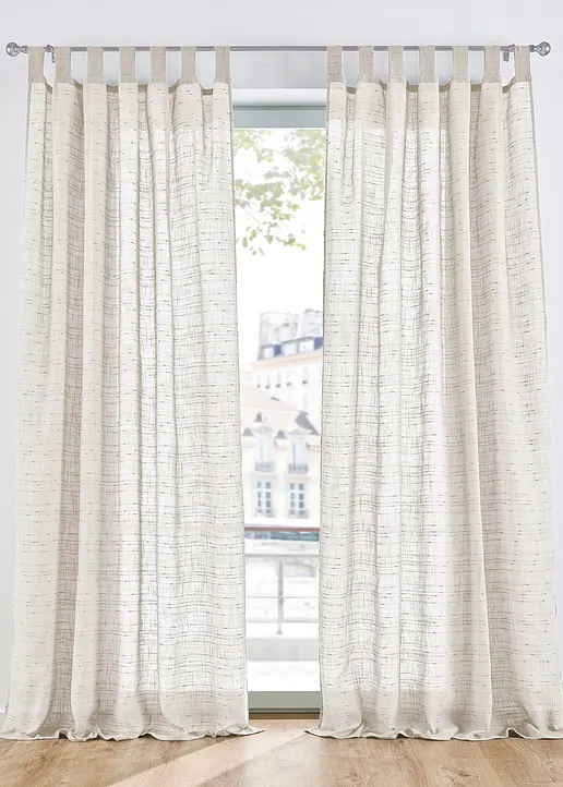 Gardine mit Struktur, in vielen Größen (1er Pack) in beige - bonprix Gardine mit Struktur, in vielen Größen (1er Pack) in beige - bonprix