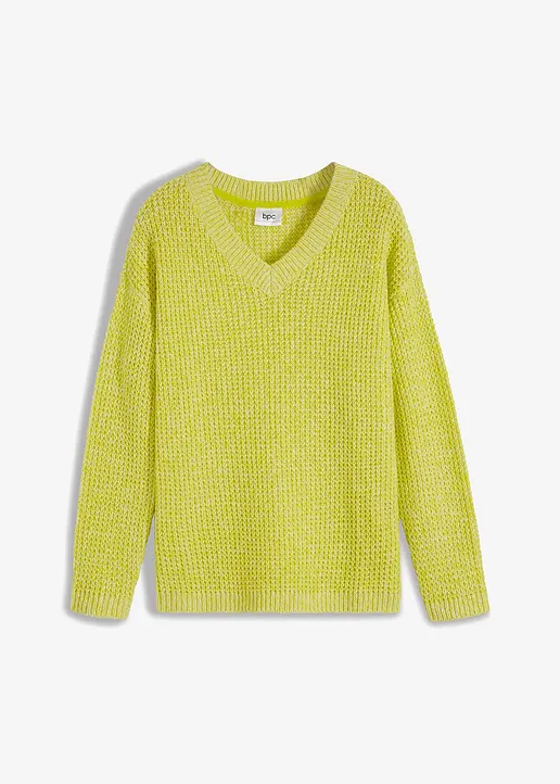 Oversize-Pullover in grün von vorne - bonprix Oversize-Pullover in grün von vorne - bonprix