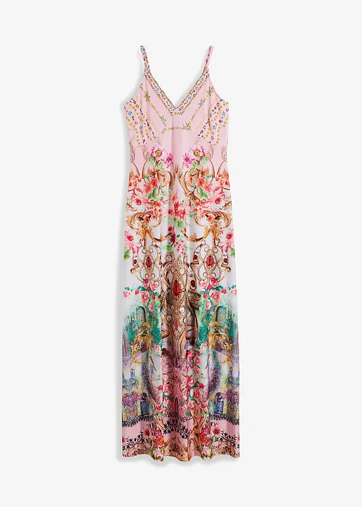 Jerseykleid in rosa von vorne - BODYFLIRT boutique Jerseykleid in rosa von vorne - BODYFLIRT boutique