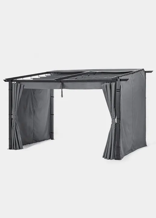 Sichtschutzwände für Pavillon Wandbefestigung (3-tlg.Set) in grau von vorne - bonprix Sichtschutzwände für Pavillon Wandbefestigung (3-tlg.Set) in grau von vorne - bonprix