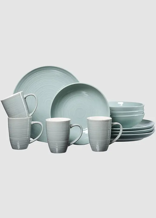 Ritzenhoff & Breker Geschirr-Set (12-tlg. Set) in grau - Ritzenhoff & Breker Ritzenhoff & Breker Geschirr-Set (12-tlg. Set) in grau - Ritzenhoff & Breker