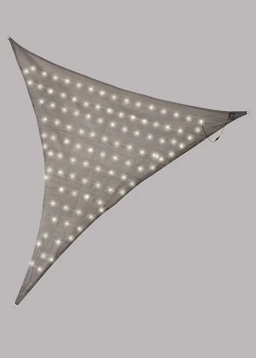 Solar LED Sonnensegel in grau von vorne - bonprix Solar LED Sonnensegel in grau von vorne - bonprix
