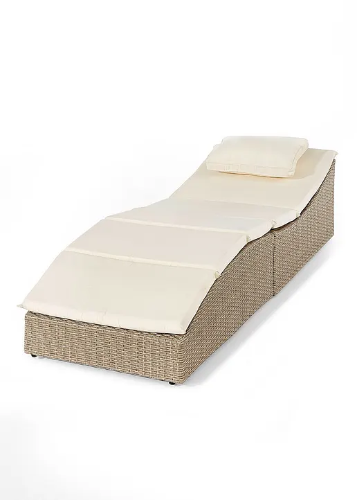 Gartenliege in beige von vorne - bonprix Gartenliege in beige von vorne - bonprix
