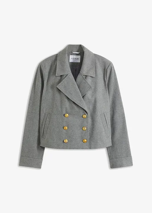 Leichte Blazer Jacke in grau von vorne - bonprix Leichte Blazer Jacke in grau von vorne - bonprix