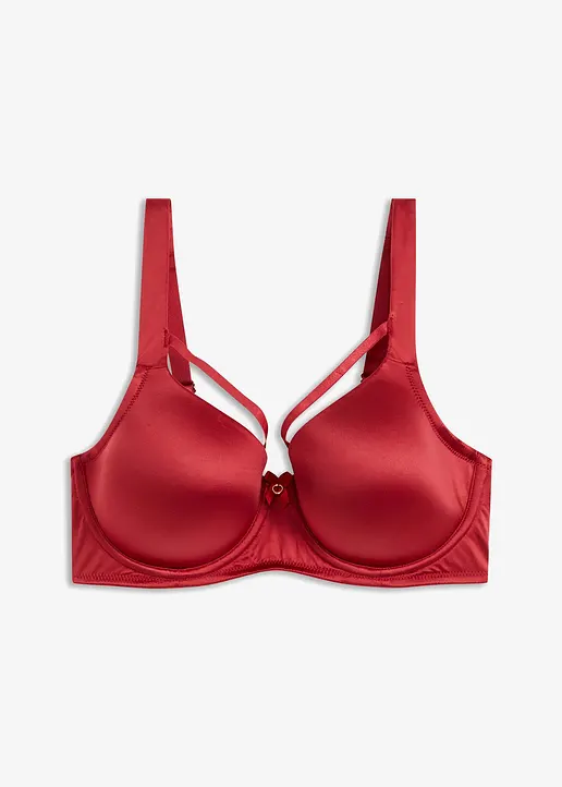 Schalen BH mit Bügel in rot von vorne - bonprix Schalen BH mit Bügel in rot von vorne - bonprix