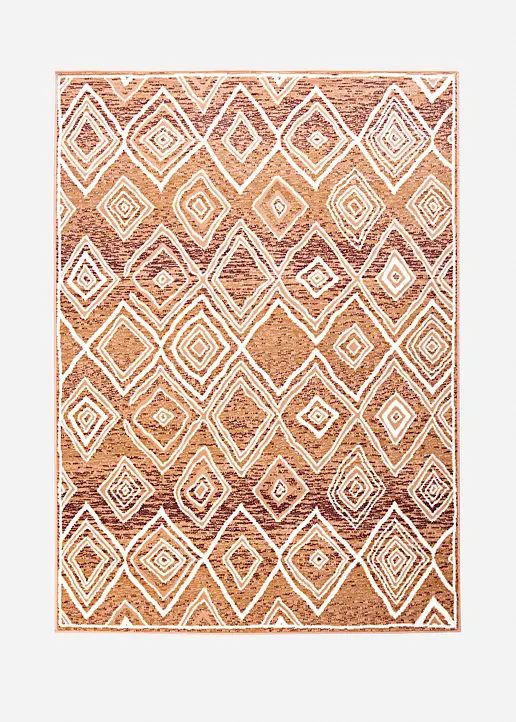 Teppich mit Ornamenten in beige von vorne - bonprix Teppich mit Ornamenten in beige von vorne - bonprix