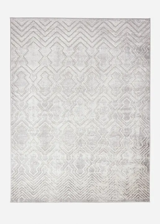 Teppich mit dezenter Musterung in grau von vorne - bonprix Teppich mit dezenter Musterung in grau von vorne - bonprix