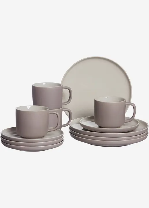 Ritzenhoff & Breker Geschirr-Set (12-tlg. Set) in braun - Ritzenhoff & Breker Ritzenhoff & Breker Geschirr-Set (12-tlg. Set) in braun - Ritzenhoff & Breker