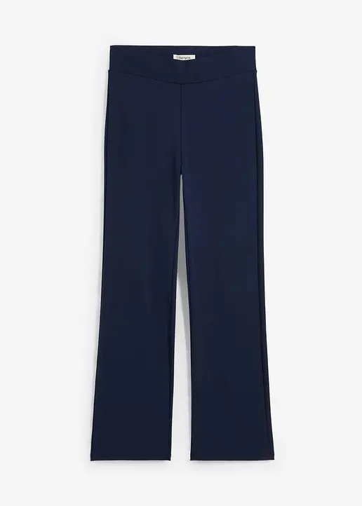 Jersey-Hose aus Viskose-Mix in blau von vorne - bonprix Jersey-Hose aus Viskose-Mix in blau von vorne - bonprix