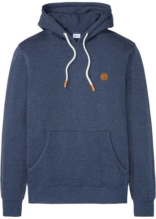 Kapuzensweatshirt in blau von vorne - bonprix Kapuzensweatshirt in blau von vorne - bonprix