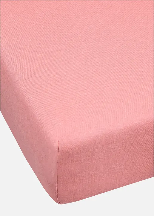 Spannbettlaken Jersey in rosa - bonprix Spannbettlaken Jersey in rosa - bonprix