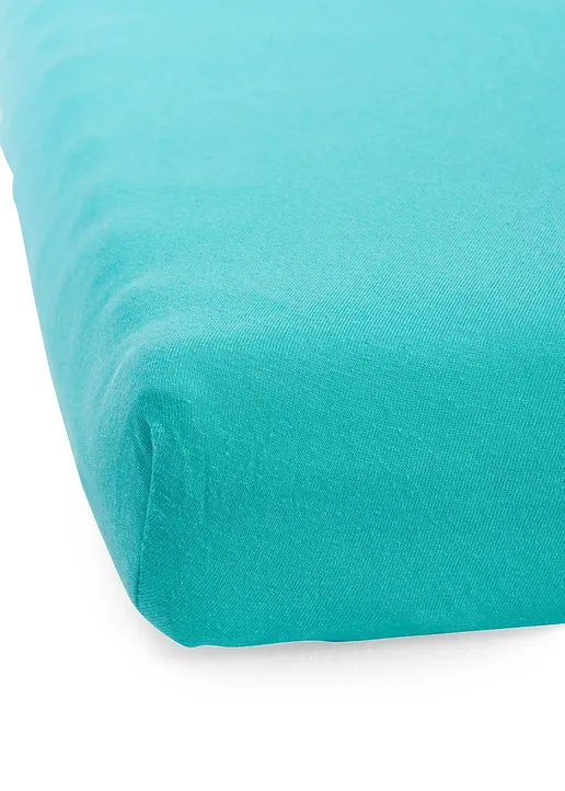 Jersey Spannbettlaken in Trendfarben in grün - bonprix Jersey Spannbettlaken in Trendfarben in grün - bonprix