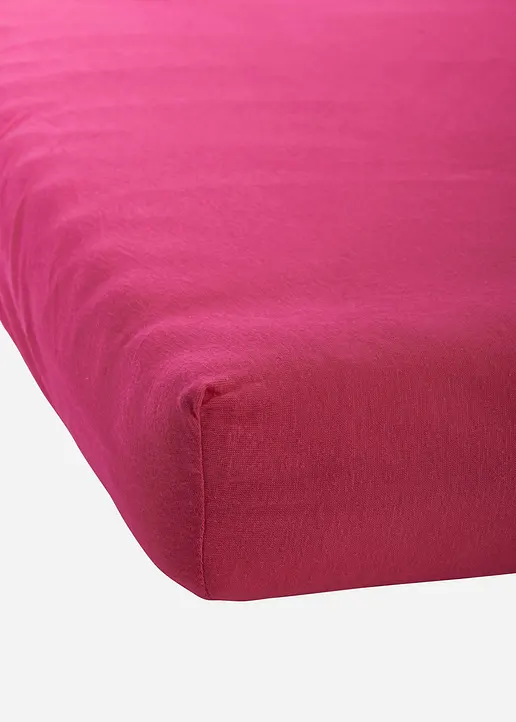 Jersey Spannbettlaken in Trendfarben in pink - bonprix Jersey Spannbettlaken in Trendfarben in pink - bonprix