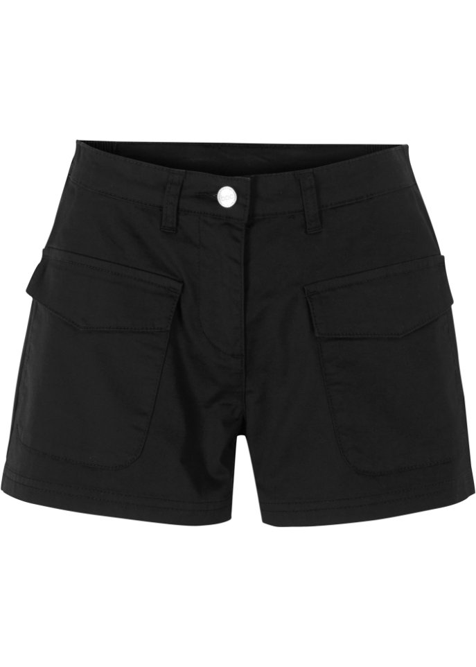 Cargo-Shorts in schwarz von vorne - bpc bonprix collection