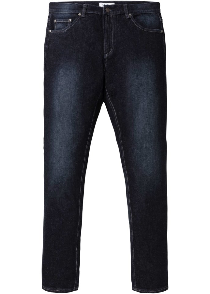 Regular Fit Stretch-Jeans mit Komfortschnitt, Tapered in blau von vorne - John Baner JEANSWEAR