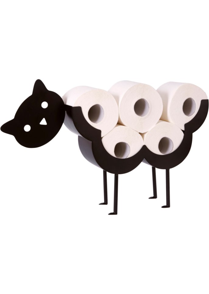 Toilettenpapierhalter Katze in schwarz - bpc living bonprix collection