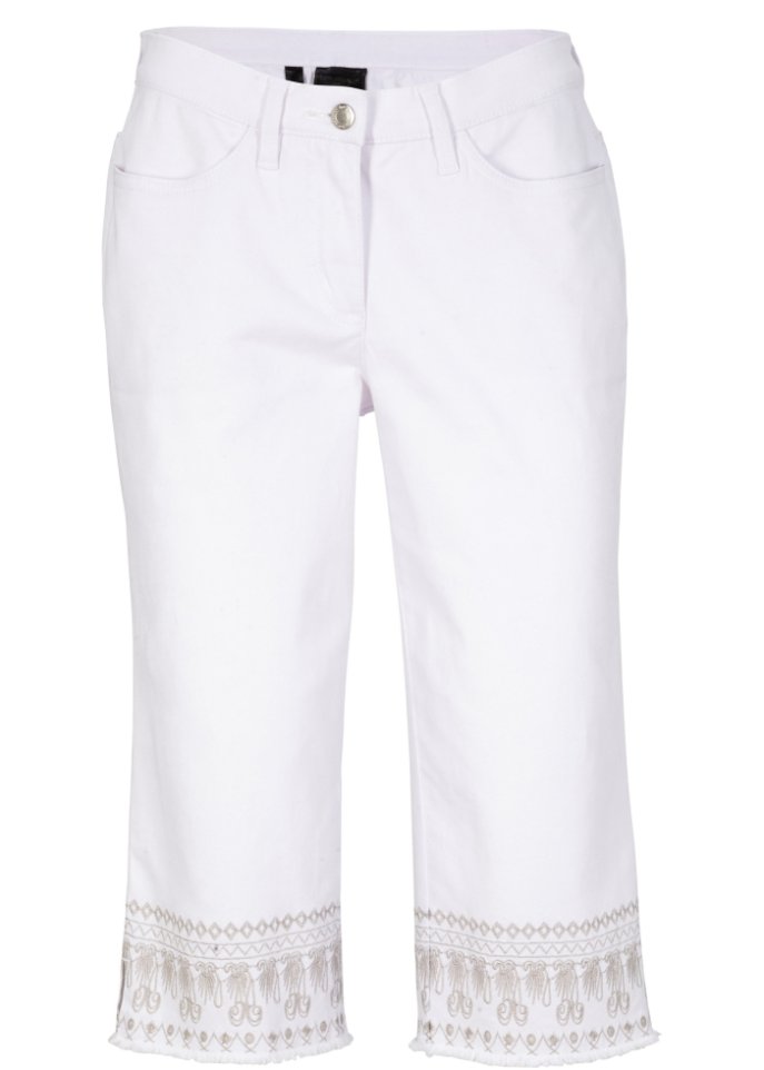 Capri-Jeans in weiß von vorne - bpc selection