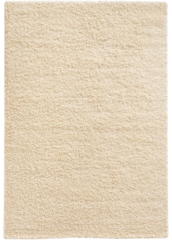 Hochflor Teppich einfarbig und vielseitig in beige - bpc living bonprix collection